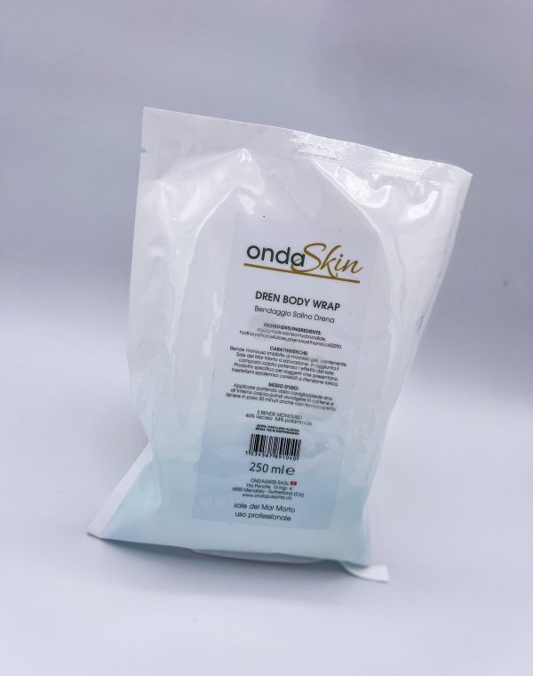 DREN BODY WRAP - Bendaggio Drenante ai Sali del Mar Morto Professional Monouso 2 Bende da 7mt
