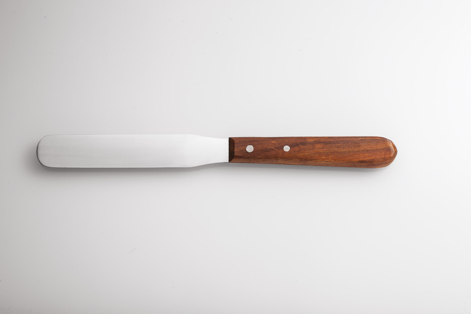 Spatola Inox con manico in legno dritta 22 cm - MISAKI