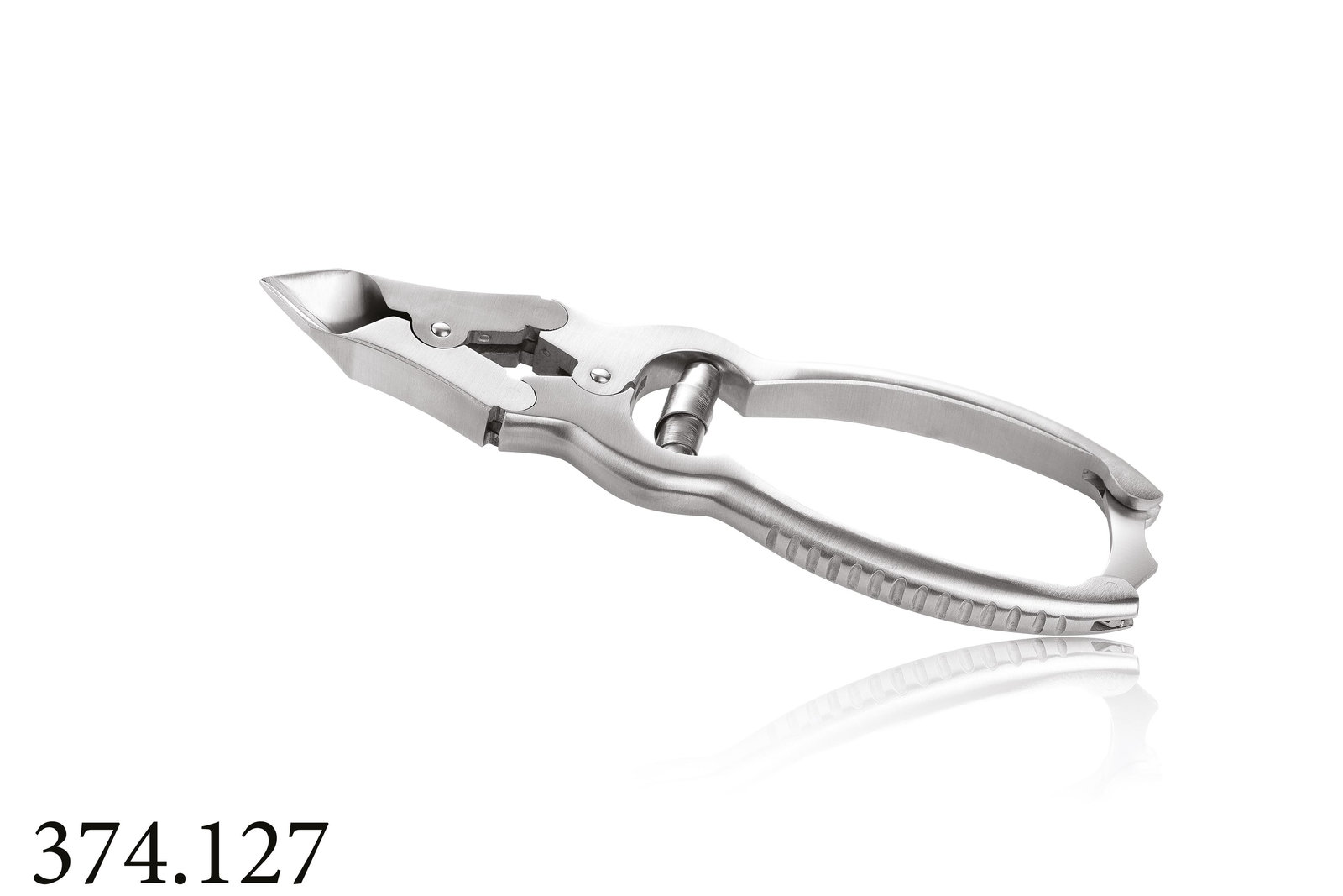 Tronchesina unghie taglio mezzaluna 25 mm 
con molla e leveraggio lunghezza 16 cm
