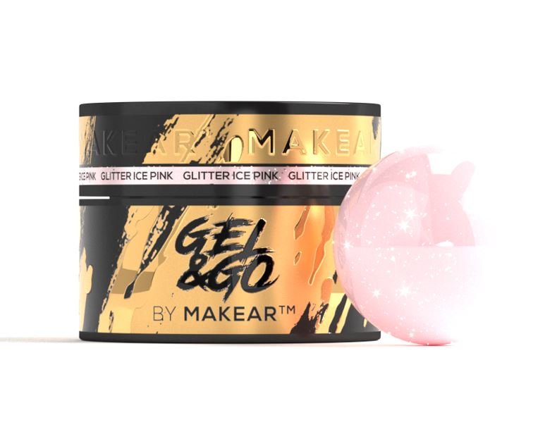 Ice Pink Glitter- Gel&Go 15ml, GG21