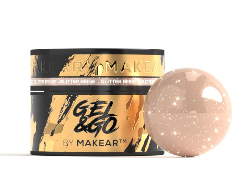 Glitter Beige- Gel&Go 15ml, GG25