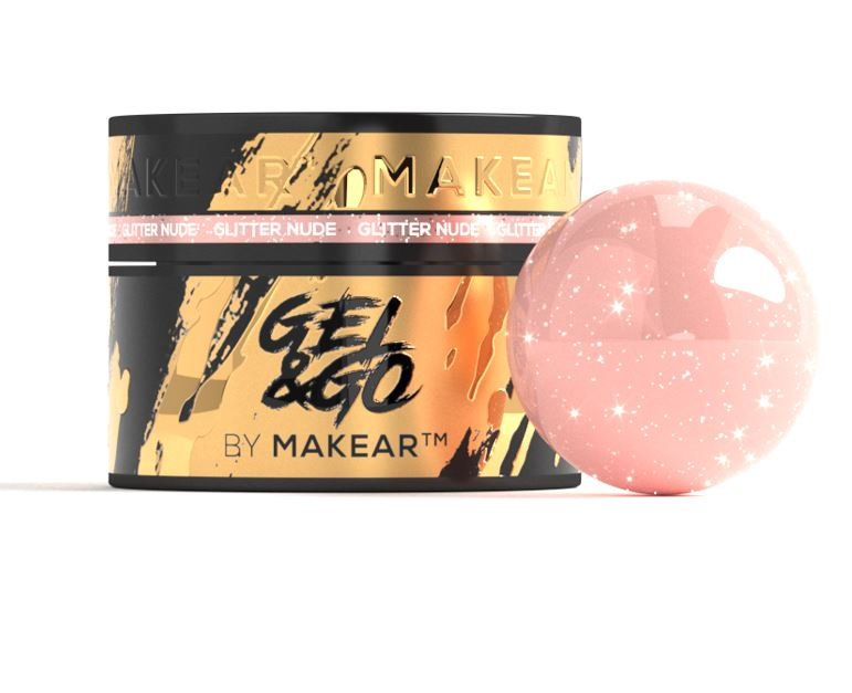 Glitter Nude- Gel&Go 15ml, GG26