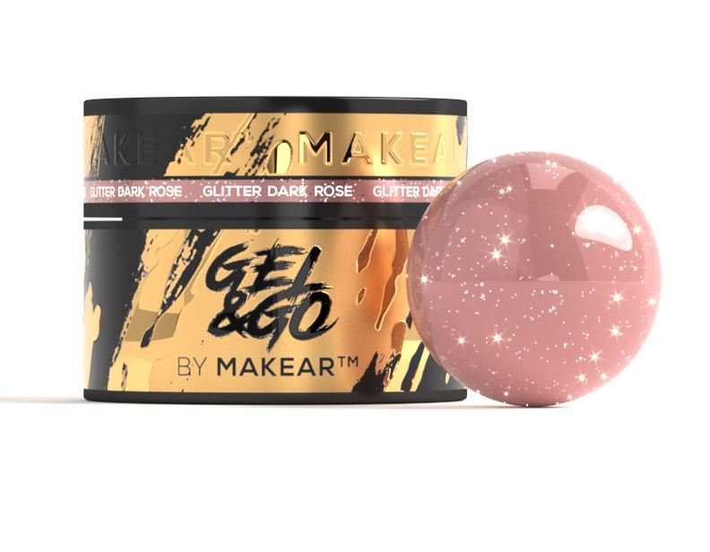 Glitter Dark Rose- Gel&Go 15ml, GG27
