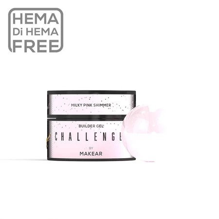 Challengel Shimmer Milky Pink HG12 - builder gel 15ml