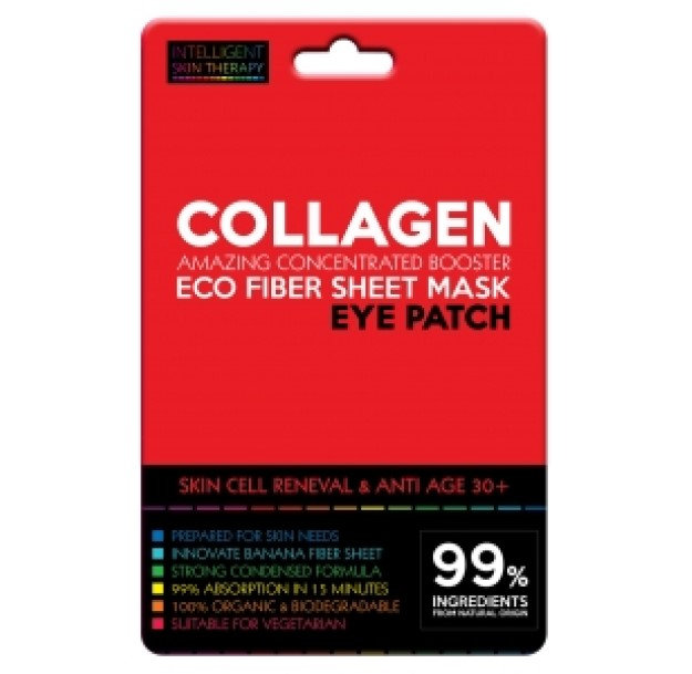 MASCHERA OCCHI FIBRA DI BANANA COLLAGEN RINNOVAMENTO CELLULARE ANTI AGE +30