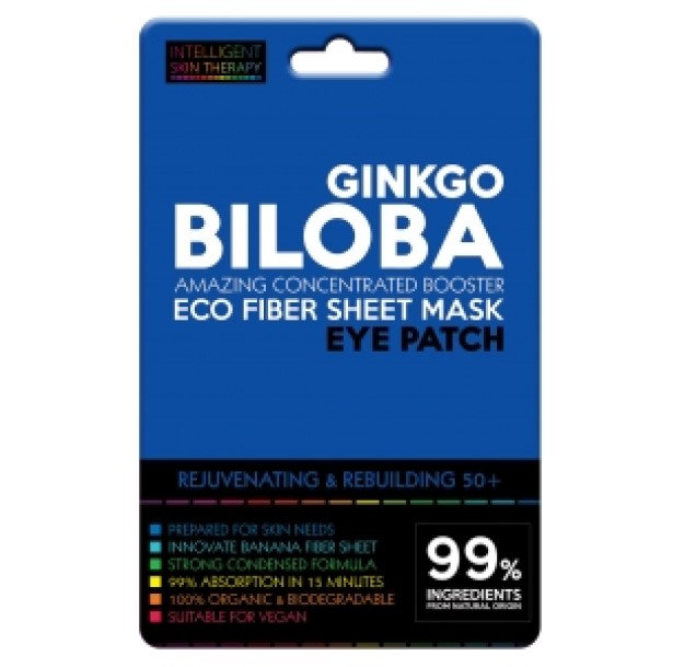 MASCHERA OCCHI FIBRA DI BANANA GINKO BILOBA ANTIAGE RIPARATORE 50+